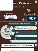 Biotechnology and Its Applications 01 - Classnotes - Yakeen Fastrack 2023