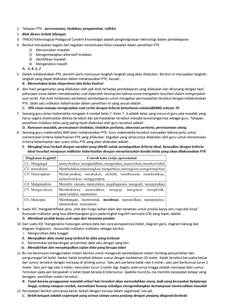 Panduan Praktis Penelitian Tindakan Kelas | PDF