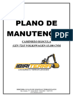 Plano de Manutenção e Manual Caminhão GZV