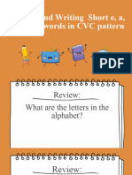 CVC Pattern | PDF | Consonant | Vowel