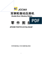 JCC303 Articulated Double Drum Vibratory Roller Spare Parts Catalog