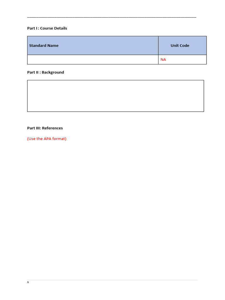 TD Outline Template With Notes | PDF