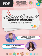 School Form 9 Cover Page