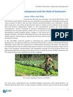 Agricultural Development and The Role of Extension