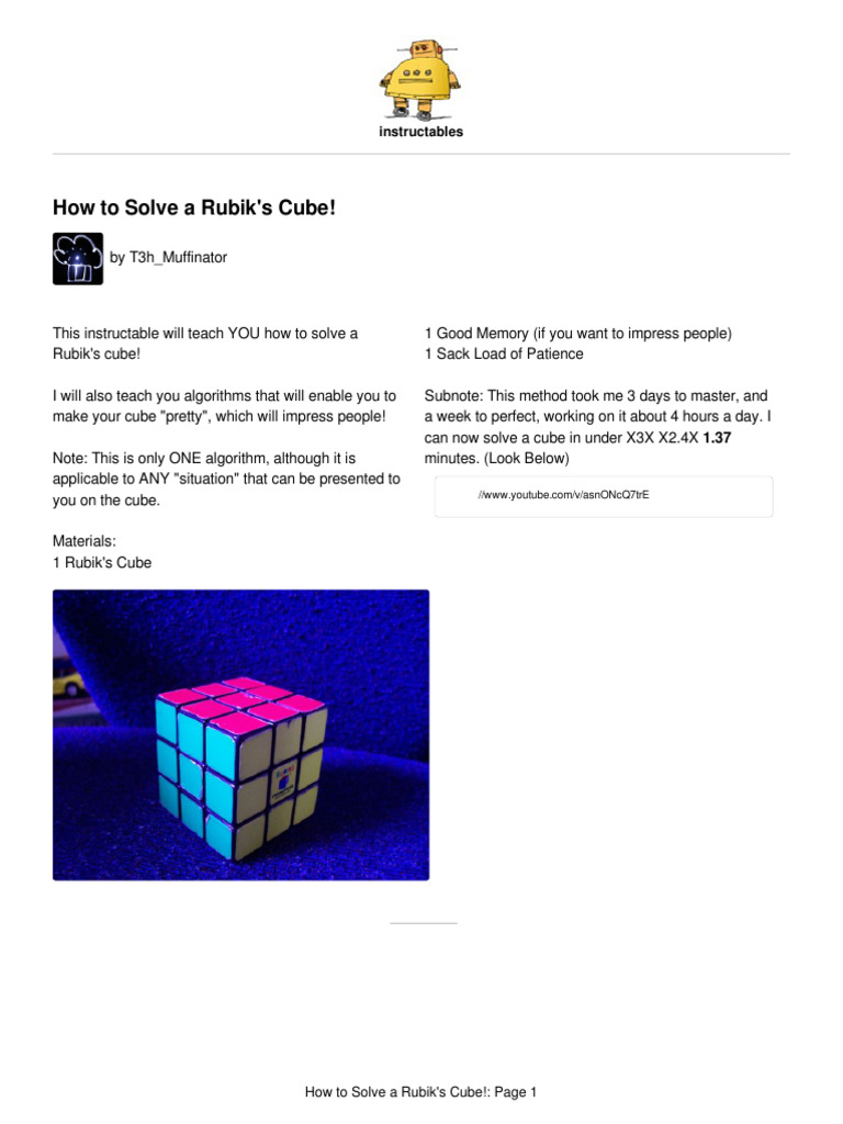 Can You Crack It? How To Solve Rubik'S Cube Step By Step (Even If You'Re A Beginner) - ux0f63e