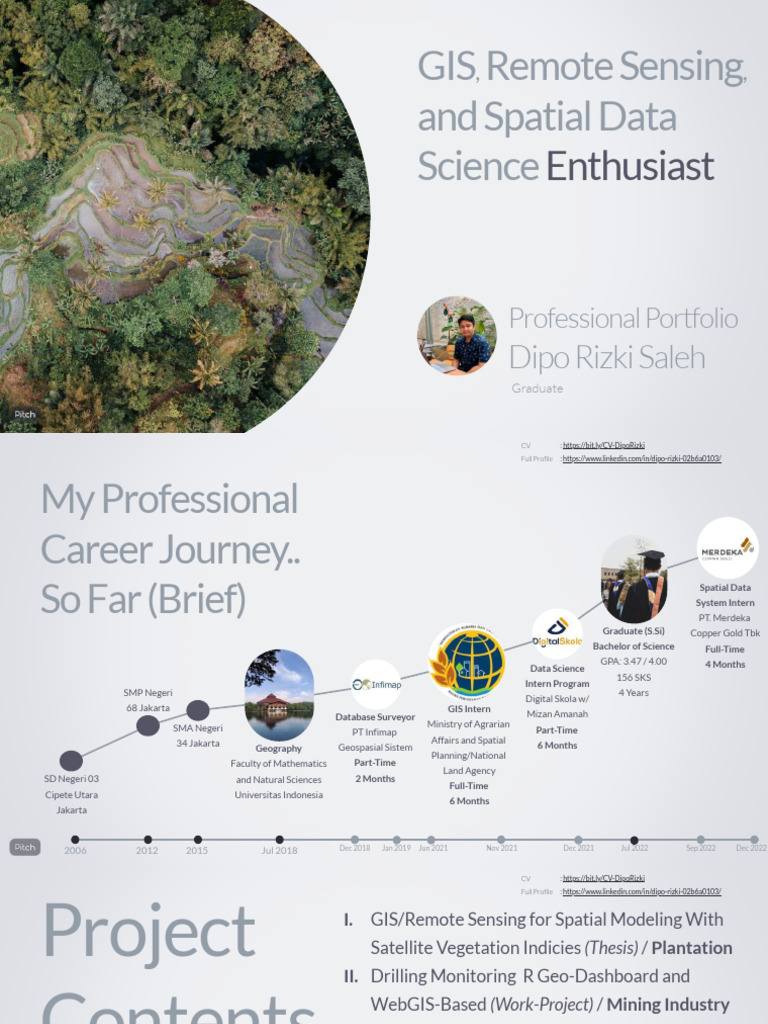 CV+and+Portfolio+ +Dipo+Rizki+Saleh+ (2022) | PDF | Geographic ...
