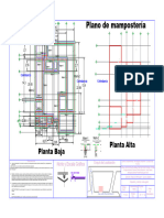 Plano de Mampostería, Excavación y Plantillaaa111-Modelo