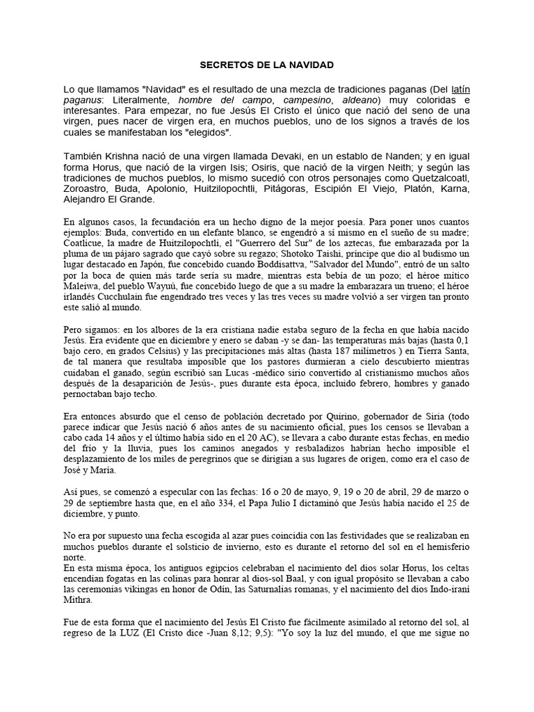Secretos de La Navidad | PDF | Papá Noel | Navidad