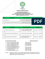 Jadwal Perkuliahan Semester I - September 2023-1