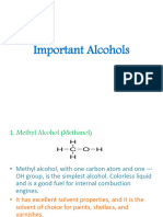 7.4 Important Alcohols