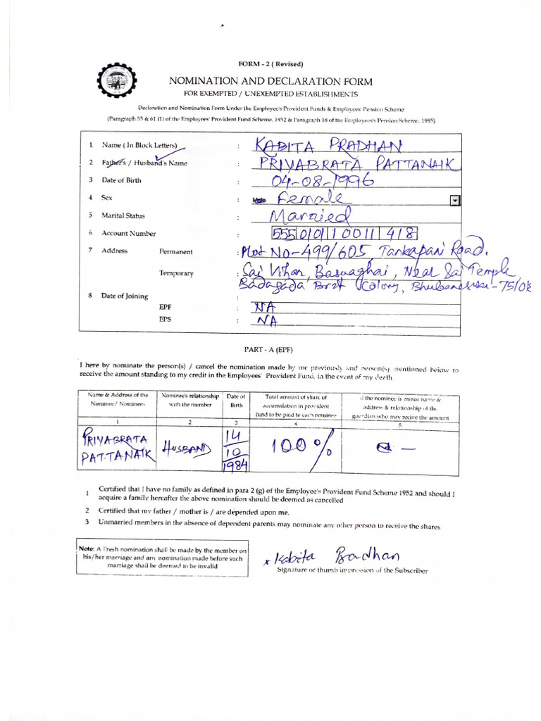 Form 2 kabita pdf