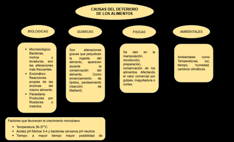Causas del Deterioro de Alimentos | PDF