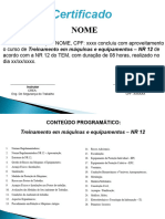 Certificado NR 12