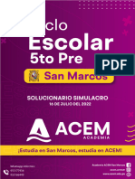 Solucionario Simulacro Escolar Acem 16-07-22