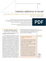 Conduites Addictives Et Travai