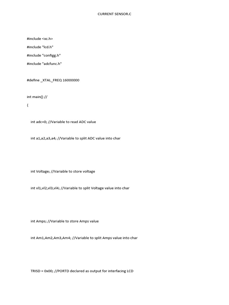 Current Sensor PDF Manufactured Goods Electrical Engineering