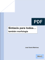 Sintaxis para Todos... También Morfología