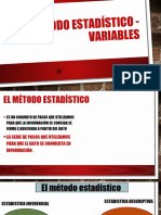 El Método Estadístico - Variables Exposicion 1