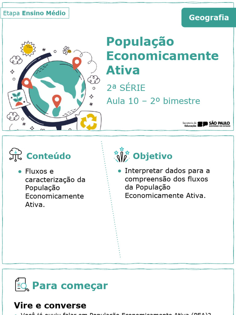 Entendendo a População Economicamente Ativa | PDF | Economia | Emprego