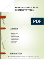 Driver Drowsiness Detection Using Opencv Python