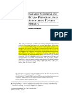 Investor Sentiment and Return Predictability in Agricultural Futures Markets