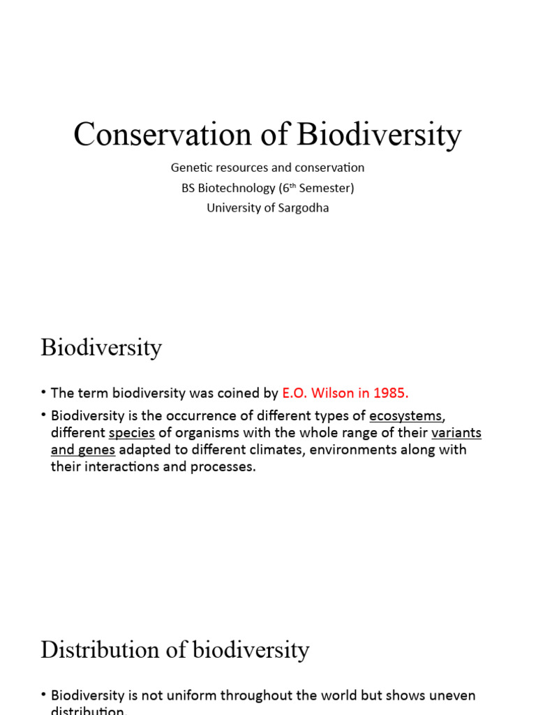 Biodiversity Conservation Guide | PDF | Biodiversity | Habitat Destruction