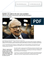 Buffett: U.S. Debt On Its Own Not A Problem' - MarketWatch