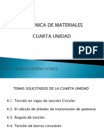 Unidad 4 Mecánica de Materiales