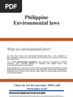 Philippine Environmental Legislation and Regulations 1st Sem 2022