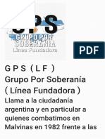 El Grupo Por Soberanía (Línea Fundadora) Llama A Repudiar Los Dichos de Mondino