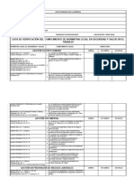 Listado Verificación de Seguridad y Salud en El Trabajo