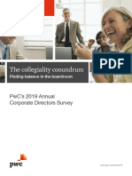 PWC 2019 Annual Corporate Directors Survey