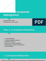 Tema 3. La Búsqueda Bibliográfica