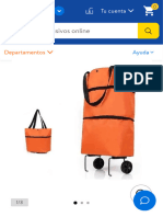 Carrito Bolso Portatil Ruedas Plegable Ajustable Mandado Naranja Practiksa RZ12063 Walmart en Línea