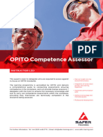 OPITO Competence Assessor