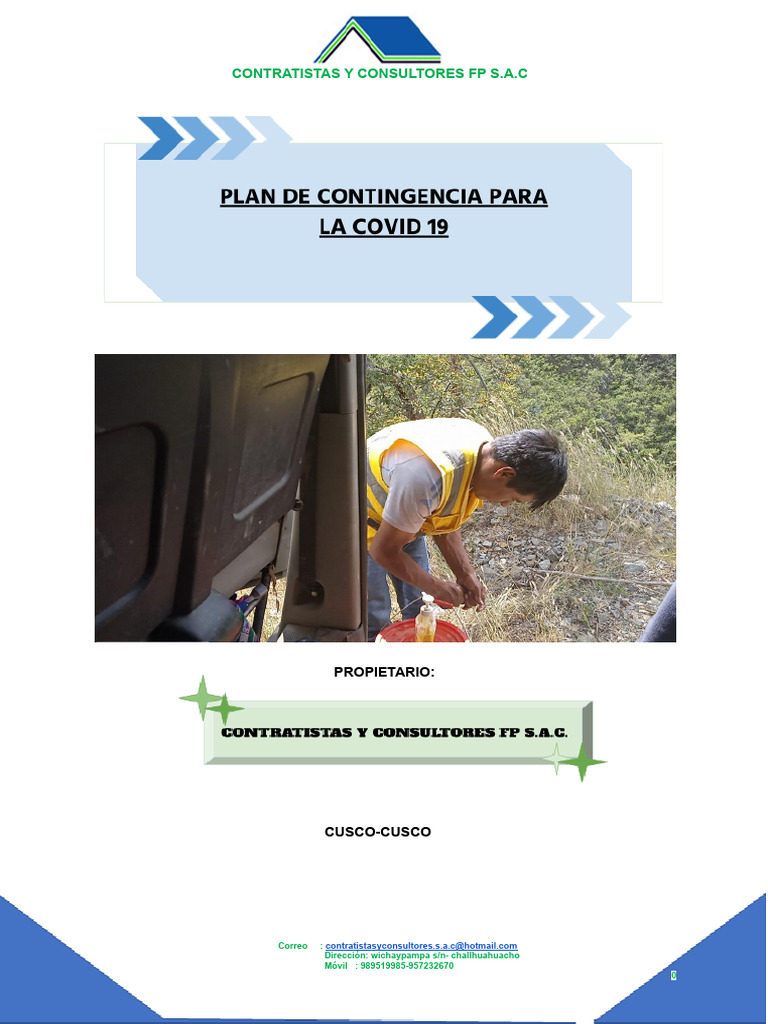 Plan de Contingencia Covid 19 | PDF | Lavado de manos | Virus