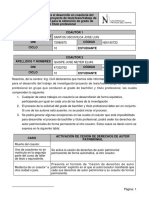 Declaración Jurada para El Desarrollo en Coautoría Del Trabajo de Investigación para La Obtención de Grado de Bachiller y Título Profesional