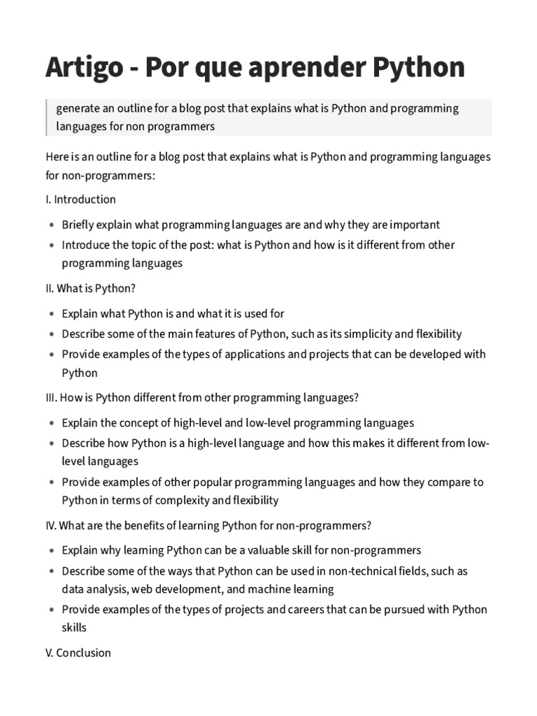 Artigo por que aprender python pdf linguagem de programa o