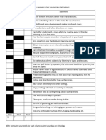 Learning Style Inventory Statements