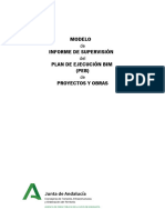 Modelo Informe de Supervisión Plan de Ejecución Bim (PEB) Proyectos Y Obras