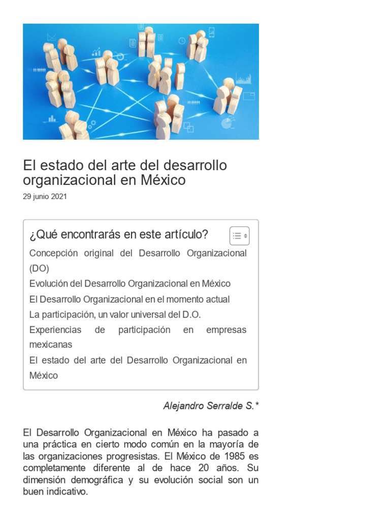 Evolución del Desarrollo Organizacional en México | PDF | Business | México