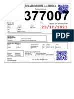 AXELA JULIOOFV - Impresión-Reimpresion Placa Provisional (Placa - PP377007)