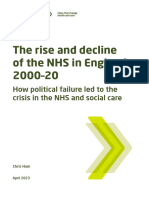 Rise and Decline of The NHS April 2023