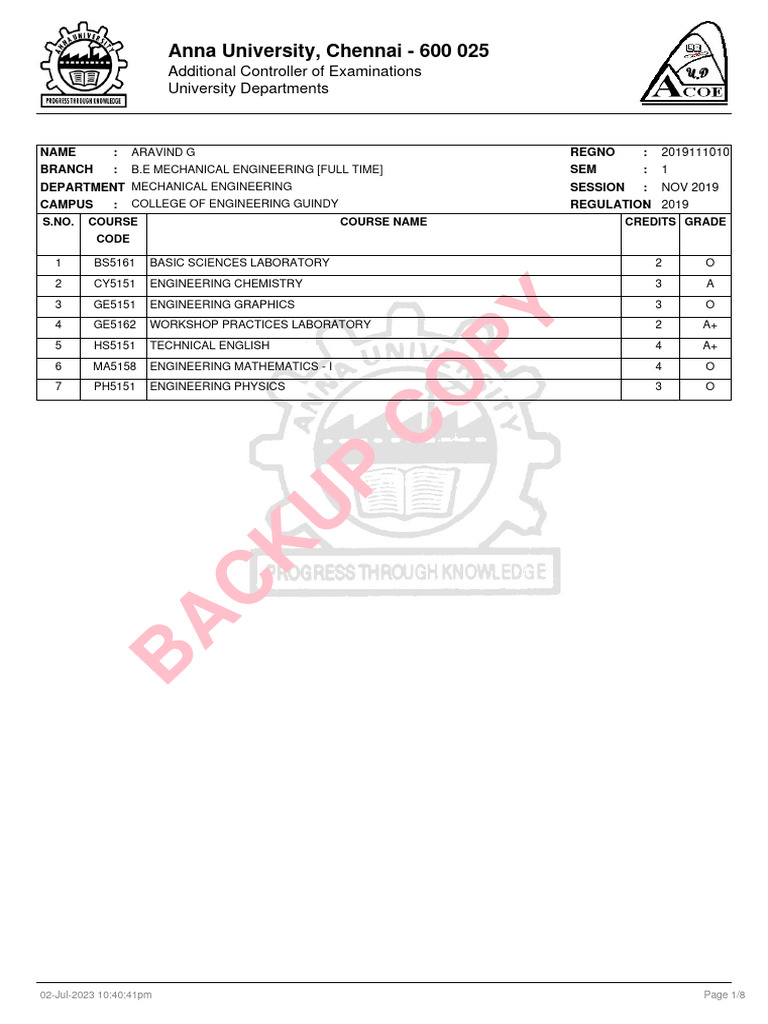 Result PDF Engineering Mechanical Engineering