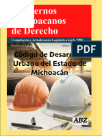 Código de Desarrollo Urbano Del Estado de Michoacán