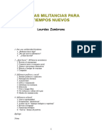 Lourdes Zambrana - Nuevas Militancias para Tiempos Nuevos Spanish