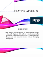 Soft Gelatin Capsules