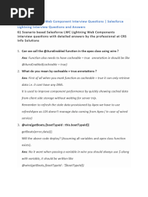 Lightning Web Component Interview Questions