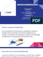 PLAN DE MARKETING Y SUS ELEMENTOS. Exposicion Grupo 7