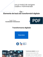 C2 - Arhitectura Și Modul de Navigare În Aplicațiile E-Admin - Elemente de Bază Ale Transformării Digitale - TT
